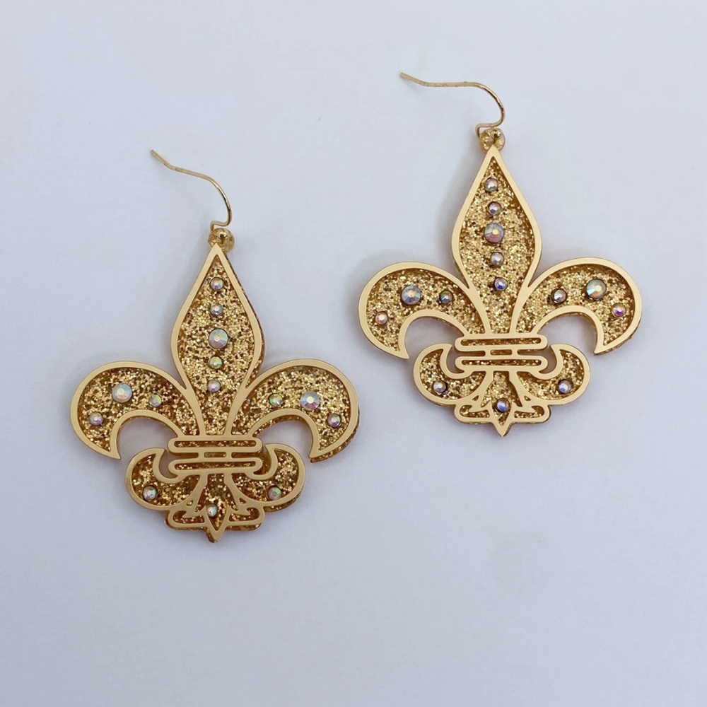 Fleur de lis earrings